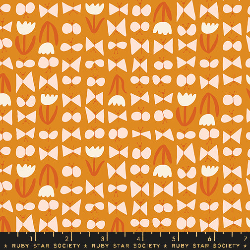 Bird Is the Word || Butterflies Turmeric || Cotton Quilting Fabric