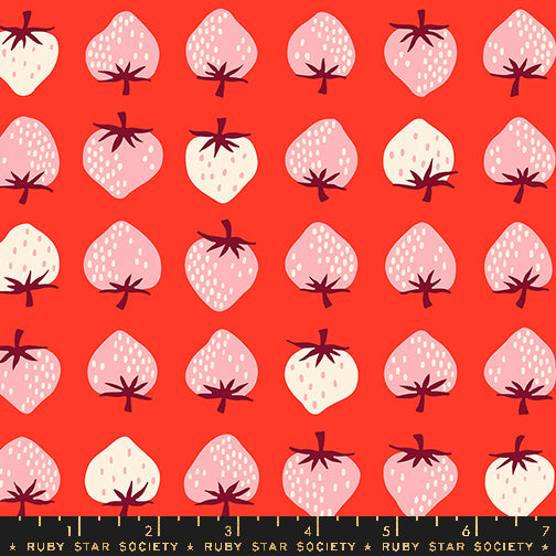 NOV PREORDER Strawberry || Strawberry Lollipop || Cotton Quilting Fabric
