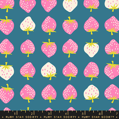 NOV PREORDER Strawberry || Strawberry Storytime || Cotton Quilting Fabric