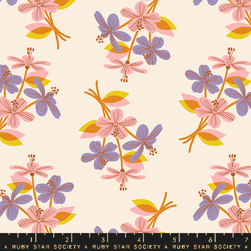 PREORDER Favorite Flowers || Nosegay Natural || Cotton Quilting Fabric