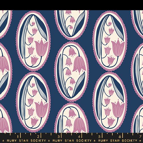 Endpaper || Lily of the Valley Bluebell || Cotton Quilting Fabric