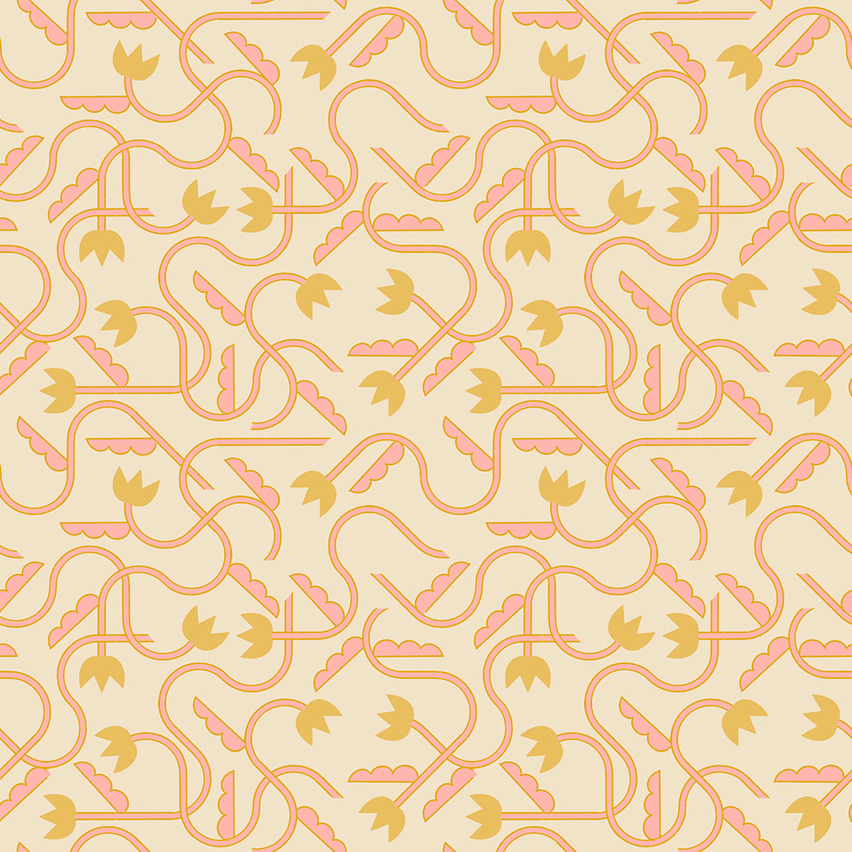 Woodland Park || That One Flower Print Parchment || Cotton Quilting Fabric