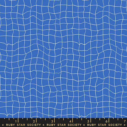 Water || Pool Tiles Royal Blue || Cotton Quilting Fabric
