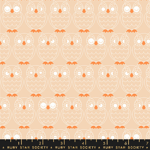 PREORDER GOOD SPIRITS || Hoos There Creme Brulee || Cotton Quilting Fabric