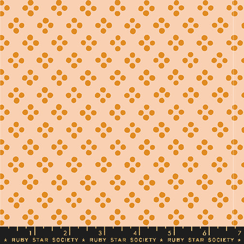 PREORDER Geometry || Pixie Creamsicle || Cotton Quilting Fabric