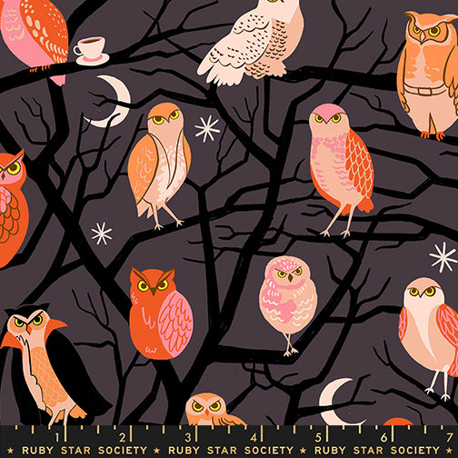 PREORDER FREAKY FAMILIARS || Who Cooks for You Eggplant || Cotton Quilting Fabric