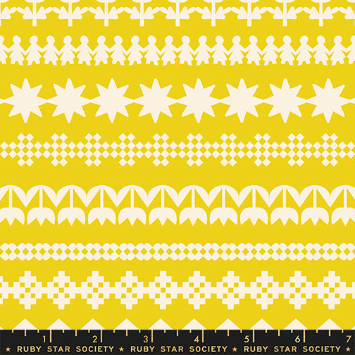PREORDER Paper Cuts 2 || Paper Cuttings Starfruit || Cotton Quilting Fabric