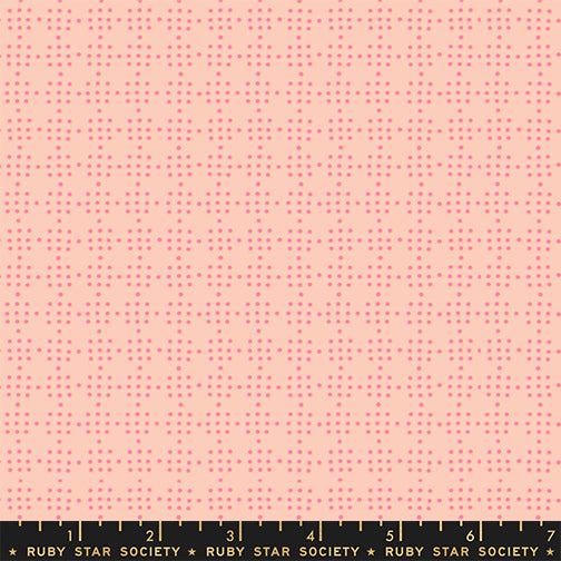 PREORDER Paper Cuts 2 || Peg Board Peach Puff (Neon) || Cotton Quilting Fabric