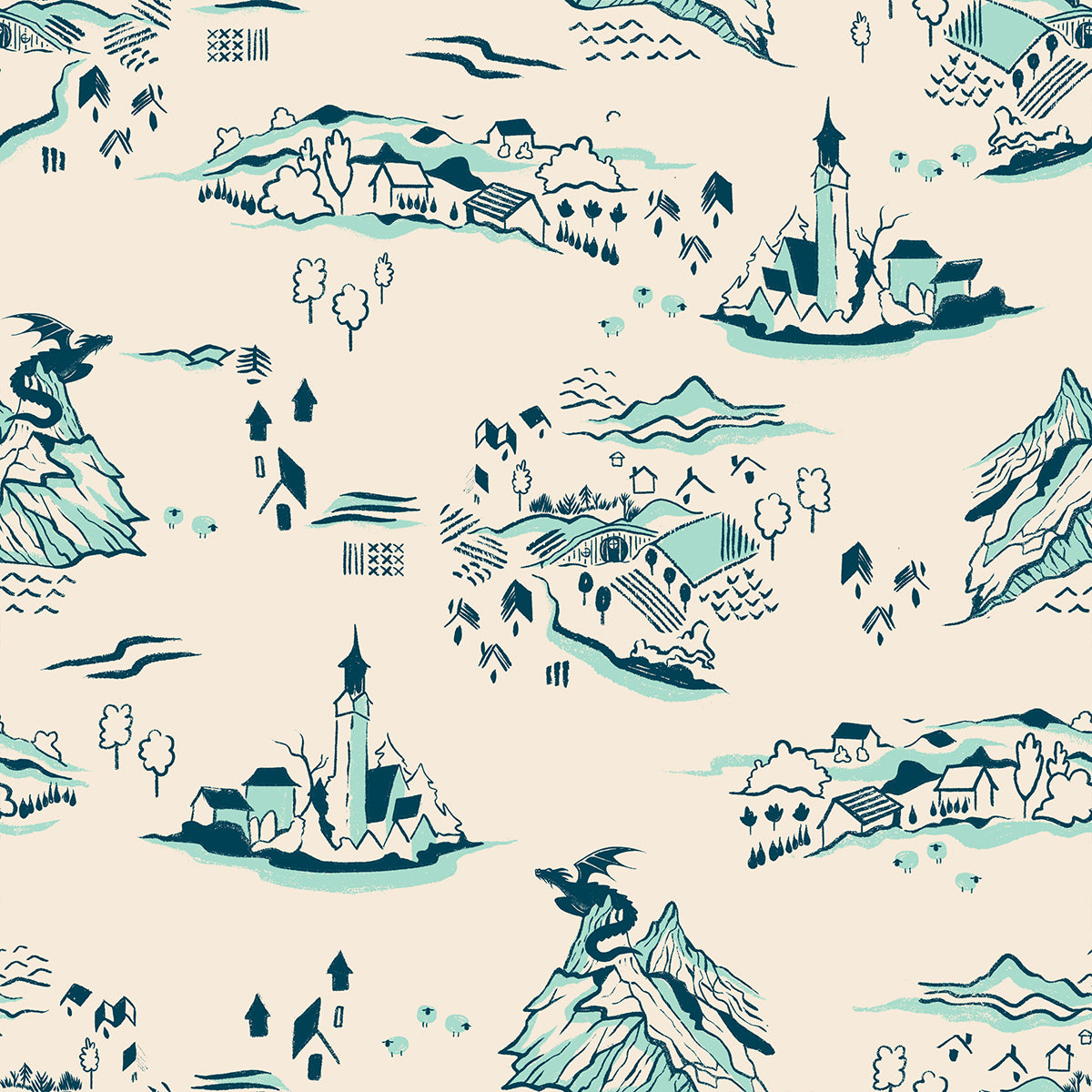 PREORDER FIRE GLOW || Mountain Town Frost || Cotton Quilting Fabric