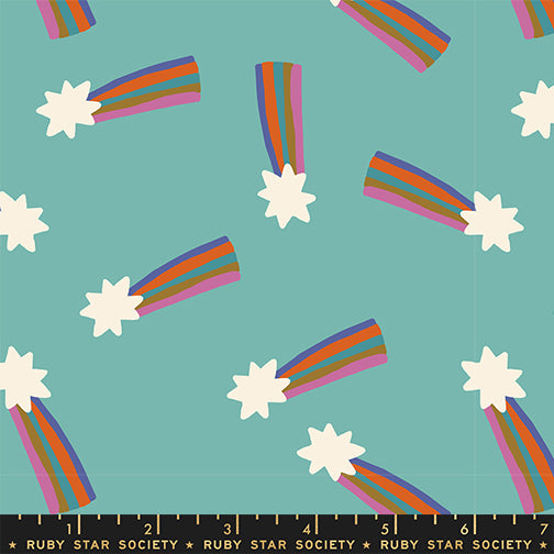 PREORDER MYSTIC FABLE || Shooting Star Cottage Blue RS4148 13 || Cotton Quilting Fabric