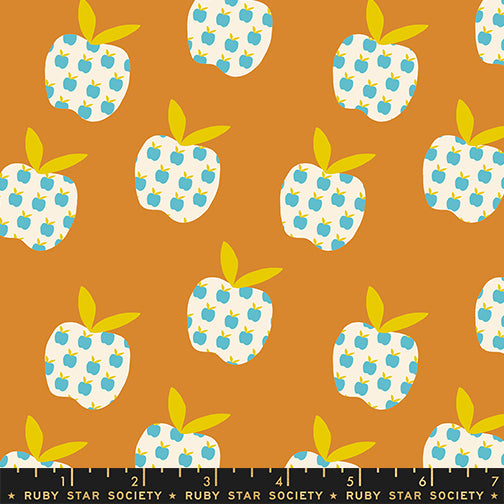 PREORDER MYSTIC FABLE || Big Apple Caramel RS4149 12 || Cotton Quilting Fabric