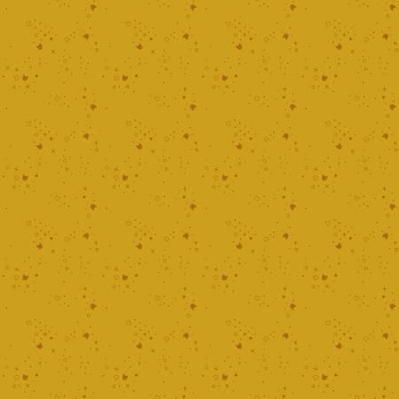 Kitty Litter || Curry || Cotton Quilting Fabric
