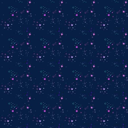Kitty Litter || Space || Cotton Quilting Fabric