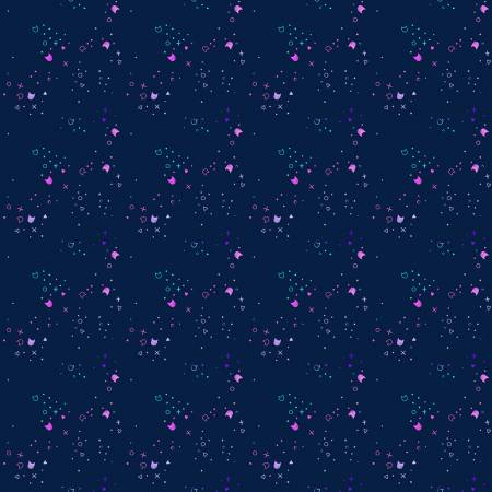 Kitty Litter || Space || Cotton Quilting Fabric
