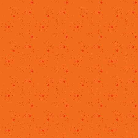 Kitty Litter || Tangerine || Cotton Quilting Fabric