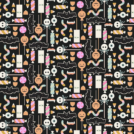 HARVEST MOON || Halloween Candy Tar || Cotton Quilting Fabric