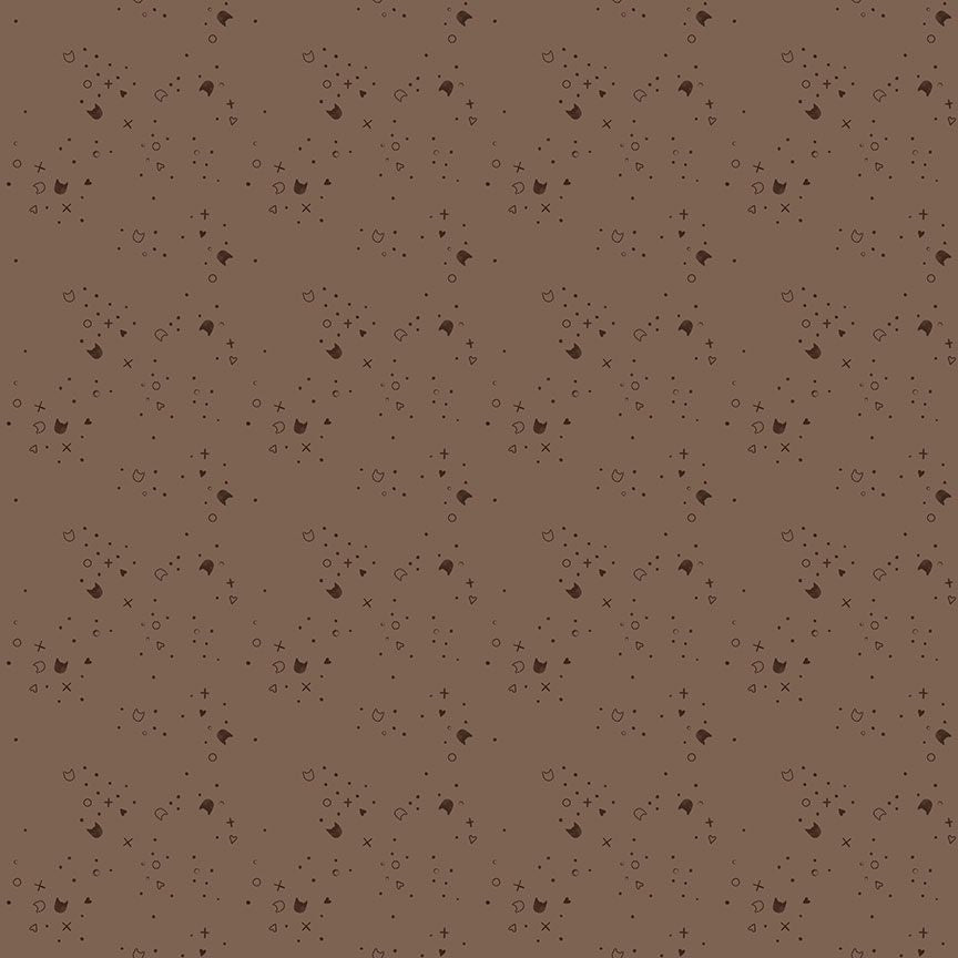 Kitty Litter || Brownie || Cotton Quilting Fabric
