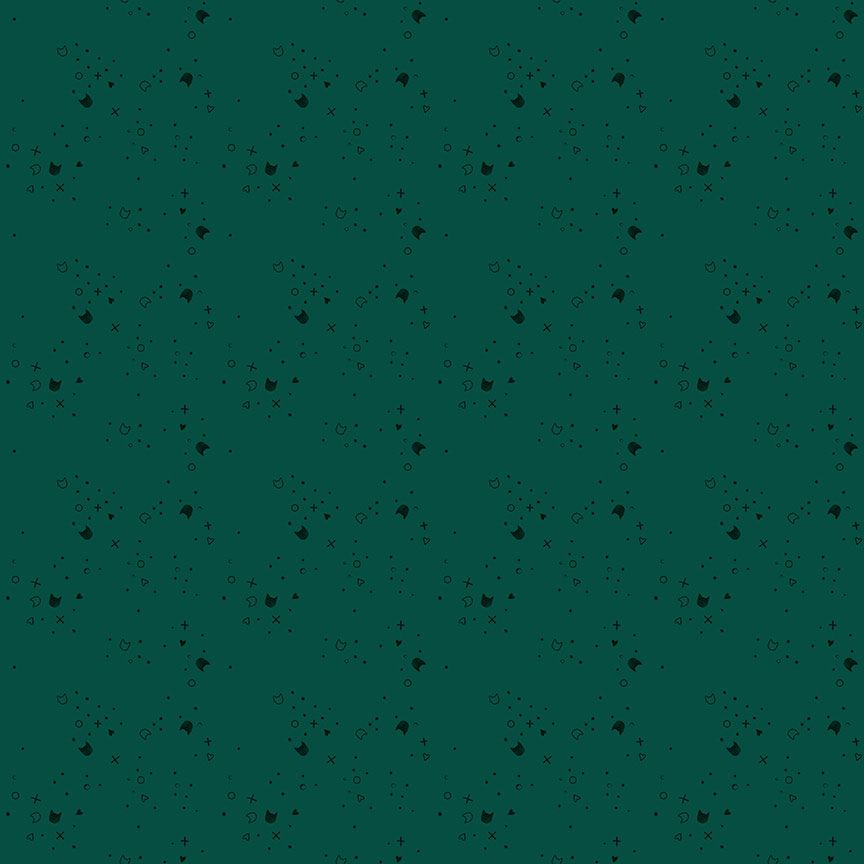 Kitty Litter || Juniper || Cotton Quilting Fabric