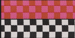 Designer Renaissance Ribbons: Checker 5/8" BTY