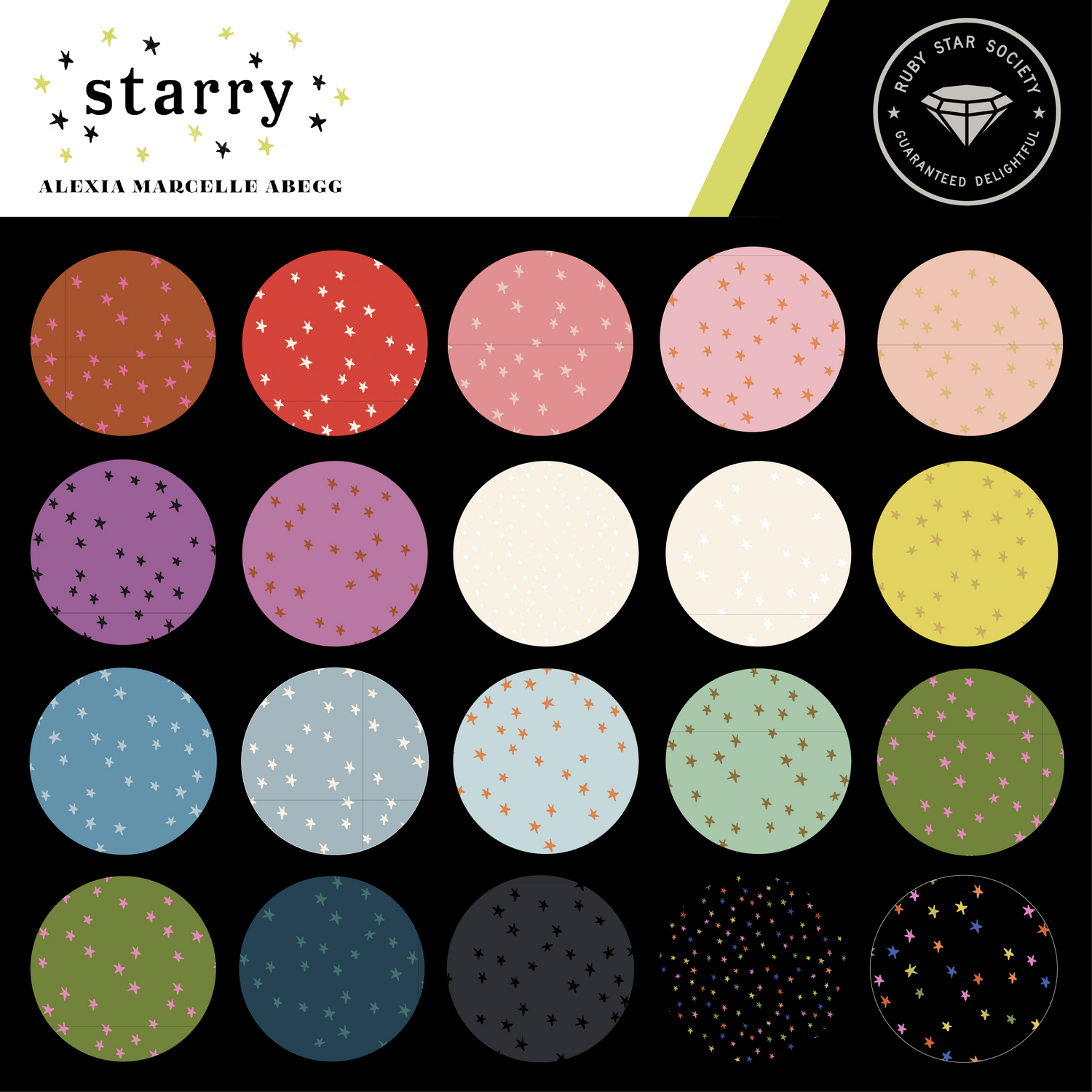 STARRY ’25 || 20 pc Half-Yard Bundle || Cotton Quilting Fabric