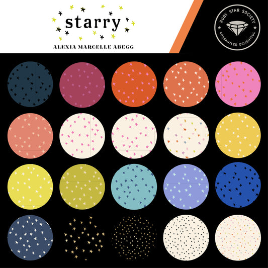 STARRY || 22 pc One Yard Bundle || Cotton Quilting Fabric