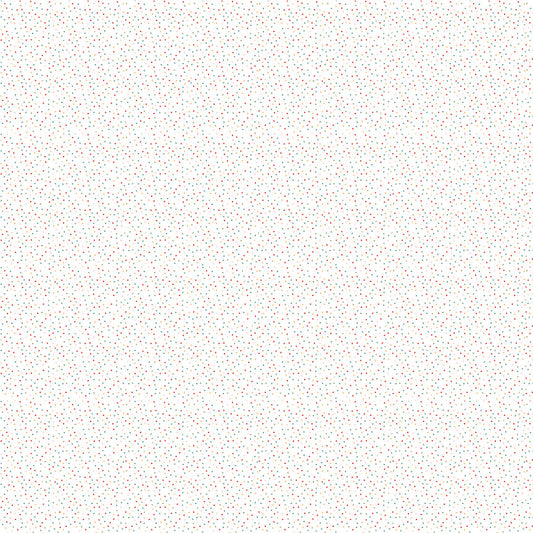 Country Confetti || Marshmallow New White || Cotton Quilting Fabric || Half Yard