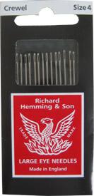 Crewel Embroidery Needles Sz 4 // Richard Hemming