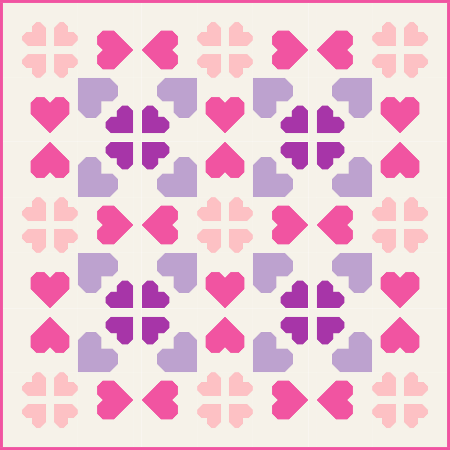 LOVELACE Quilt Pattern KIT (Valentine)