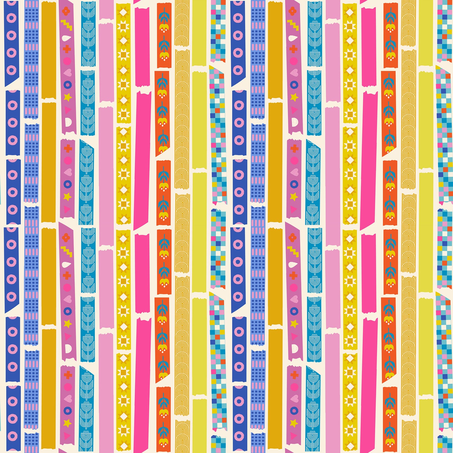 Washi Plus || Yay It's Tape Natural || Cotton Quilting Fabric