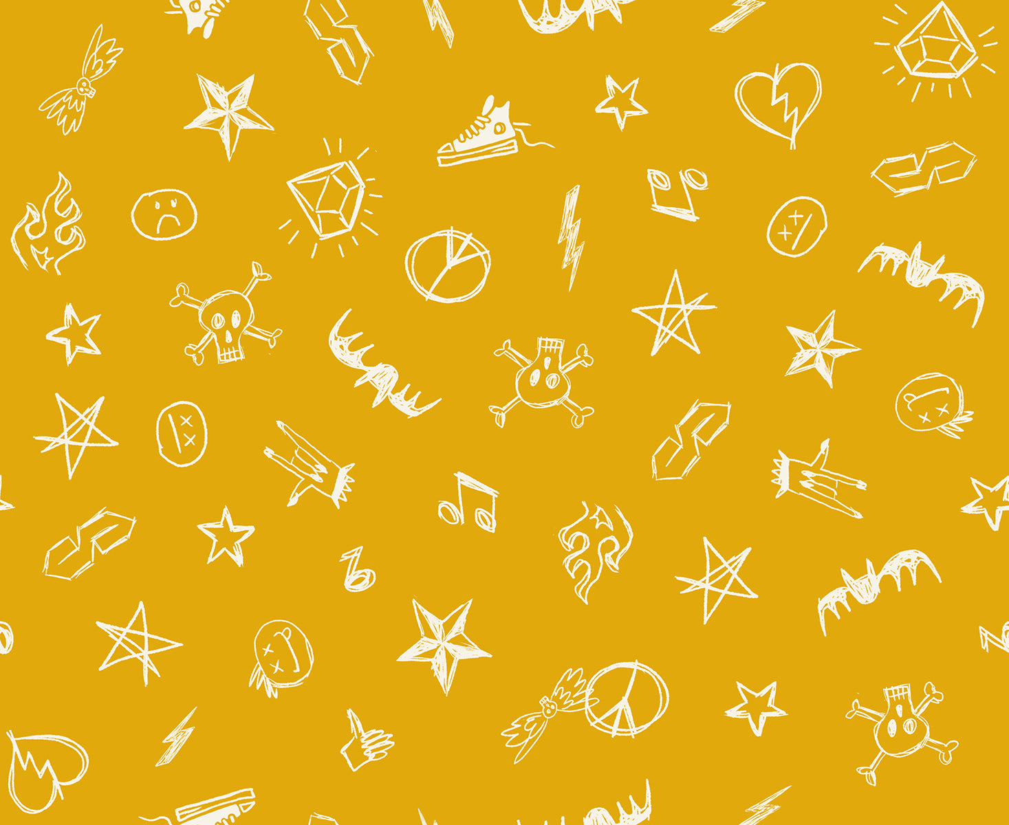 TEDDY AND THE BEARS || Groupie Goldenrod || Cotton Quilting Fabric || Half Yard