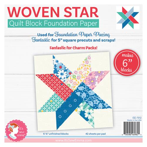 6" Woven Star Foundation Paper | 42 pages