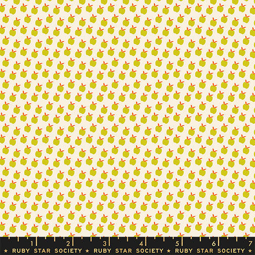PREORDER Catnap || Apples Pistachio || Cotton Quilting Fabric