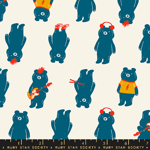 TEDDY AND THE BEARS || The Band Buttercream || Cotton Quilting Fabric