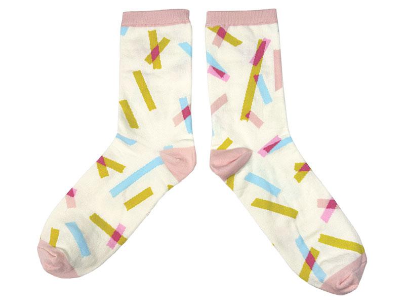 Ruby Star Washi Tape Socks