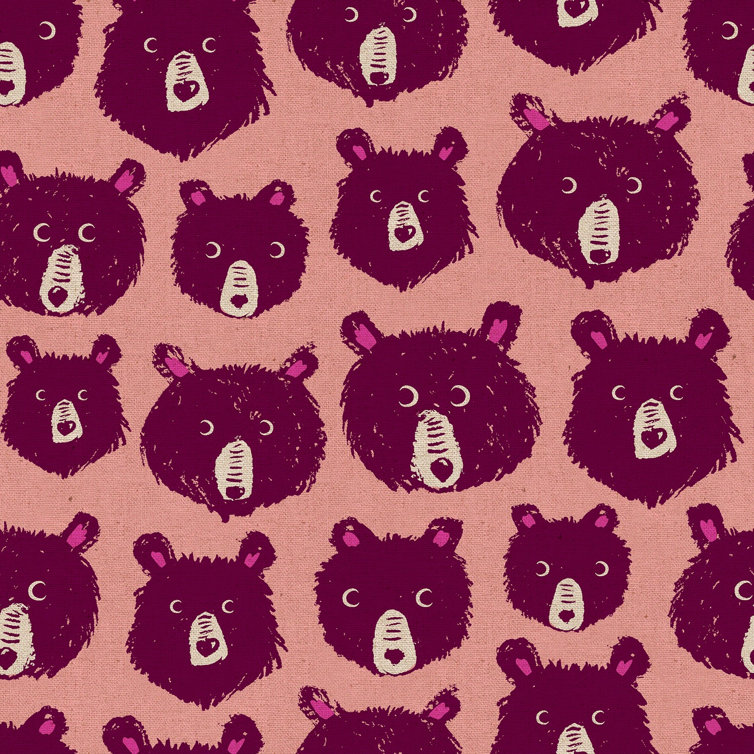 TEDDY AND THE BEARS CANVAS|| Peach Fizz