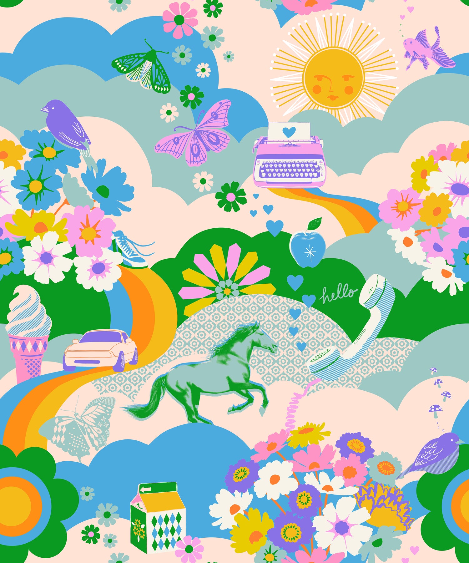 Best Day Ever || Best Day Ever Verdant || Cotton Quilting Fabric