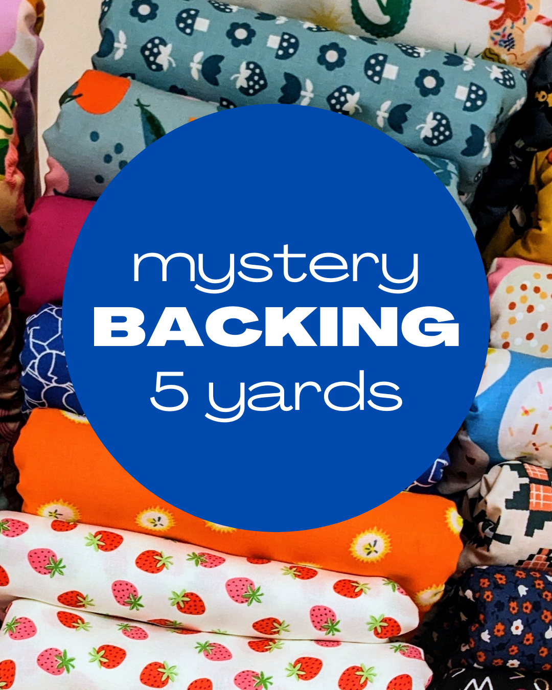 Mystery Backing || Cotton Quilting Fabric 5-Yard Backing