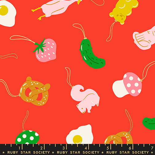PREORDER MERRY HAPPY || Find the Pickle Lollipop || Cotton Quilting Fabric