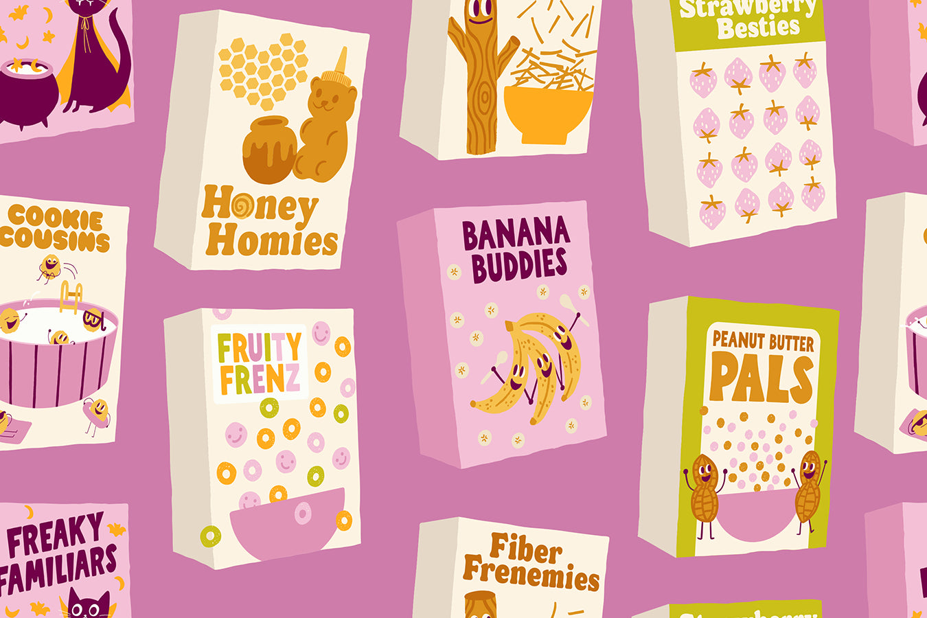 PREORDER Egg and Friends || Part of this Complete Breakfast Heliotrope || Cotton Quilting Fabric