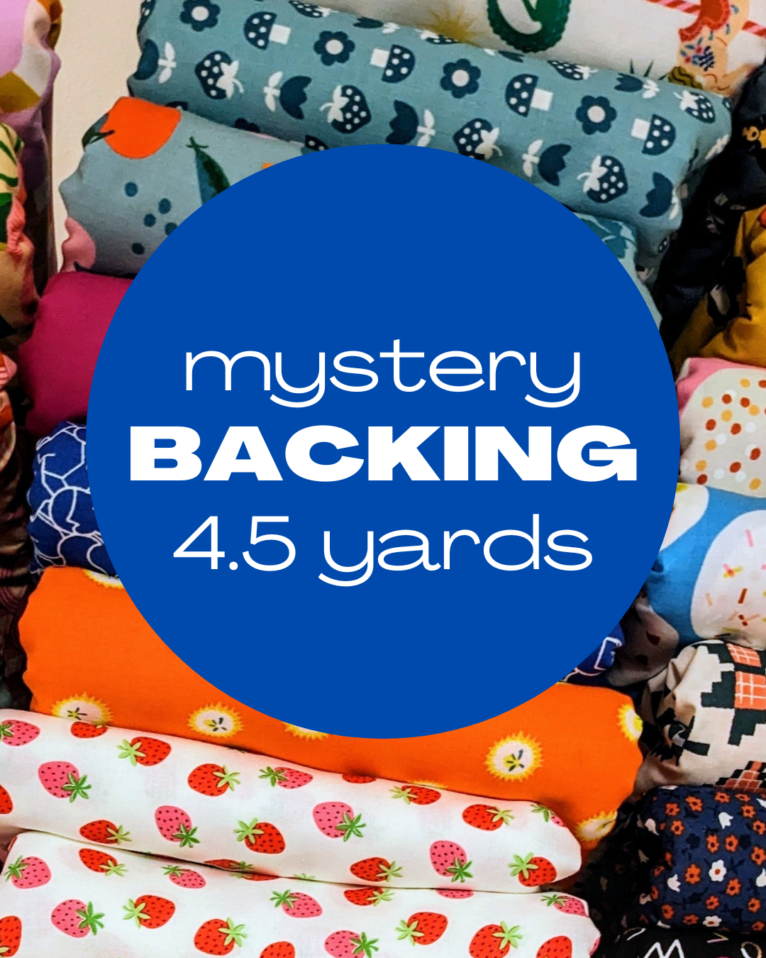 Mystery Backing || Cotton Quilting Fabric 4.5-Yard Backing