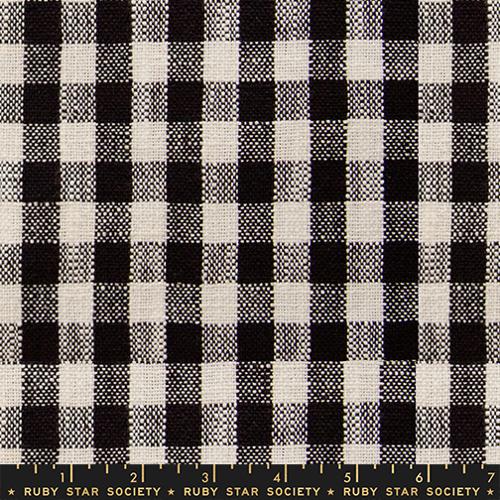 Sunshine Toweling || Small Checker Black || Half Yard