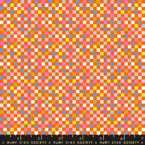 Washi Plus || Checkmate Goldfish || Cotton Quilting Fabric