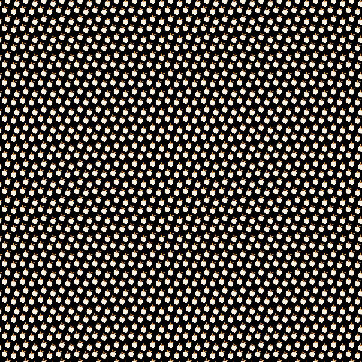 PREORDER Catnap || Apples Black || Cotton Quilting Fabric