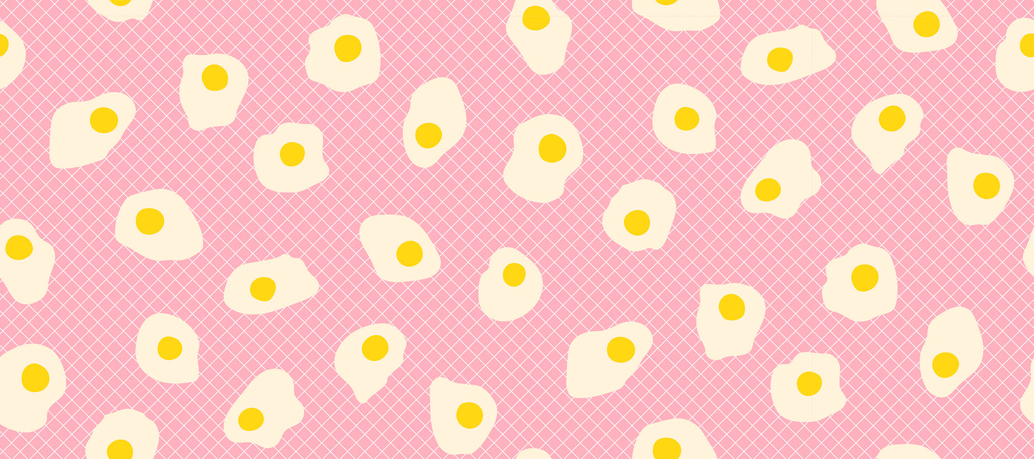 PREORDER Egg and Friends || Fried Eggs Posy || Cotton Quilting Fabric