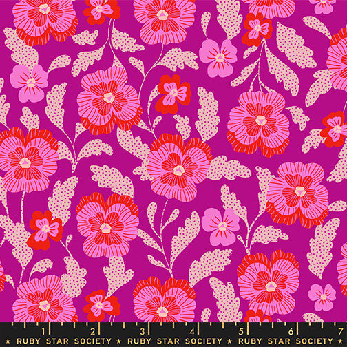 PREORDER Hello Alice || Violets Berry || Cotton Quilting Fabric