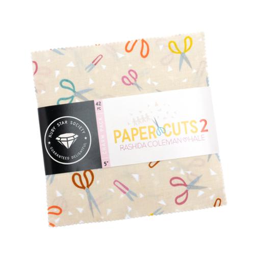 PREORDER Paper Cuts 2 || 42 pc Charm Pack || Cotton Quilting Fabric