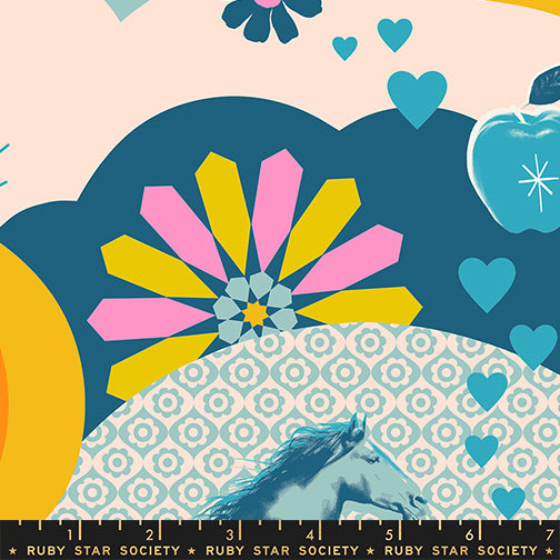 Best Day Ever || Best Day Ever Teal || Cotton Quilting Fabric