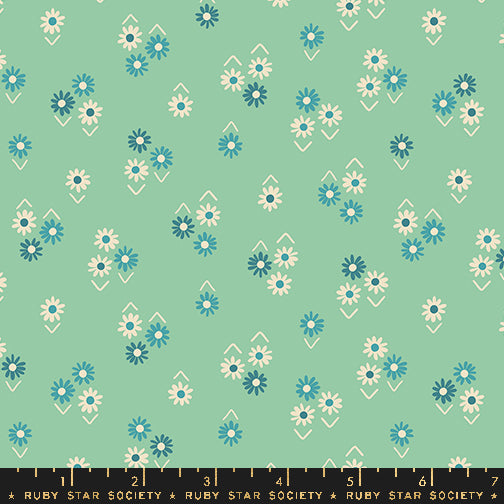 PREORDER JUICY || Baby Flowers Moss || Cotton Quilting Fabric