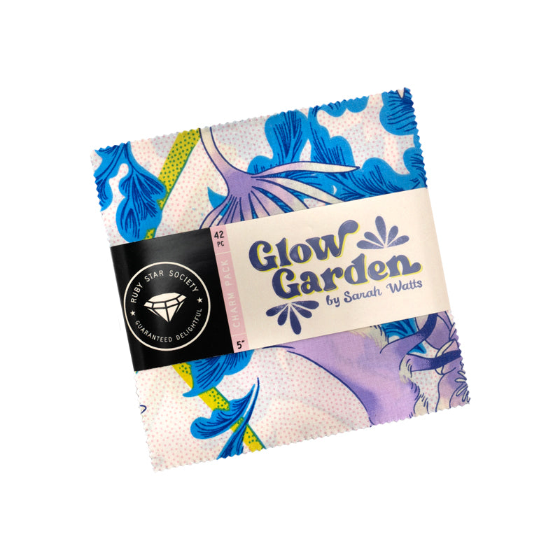Glow Garden || 42 pc Charm Pack || Cotton Quilting Fabric