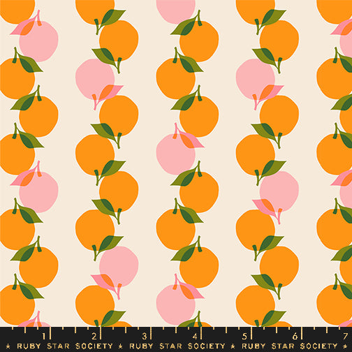 PREORDER JUICY || Stacked Up Orange || Cotton Quilting Fabric